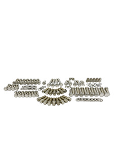 Engine Bolt Kit - Chevy Big Block With Headers - Hex Bolts, Stainless Polished Photo Main