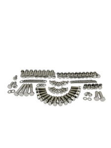 Engine Bolt Kit - Chevy Big Block With Headers And Aluminum Valve Covers - Hex Bolts, Stainless Polished Photo Main