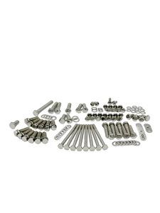 Engine Bolt Kit - Chevy Vortec 350 With Headers - Hex Bolts, Polished Stainless Photo Main
