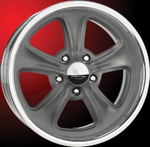 Billet Aluminum Wheels - Legends Series. Apex, Grey Textured Powder Coat Photo Main