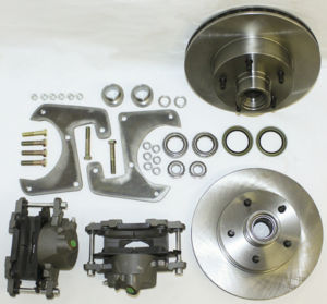 Brake Disc Conversion Front- 1928-40 Straight Axle Car And Truck. Complete Kit - 5 Lug Photo Main