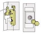  Parts -  Door Latch Install Kit - Bear Claw Large