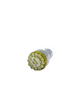  Parts -  Bulb -LED Super Bright Amber Bulb 12v Single Contact (Straight Pins)