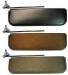 Chevrolet Parts -  Sunvisor (Interior) With Bracket, Screws and Template -Left. Black, Brown Or Grey