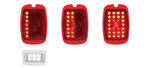 Chevrolet Parts -  Tail Light Lens, LED - (Red Lens) Sequential Left Side With Led License Light 12 Volt