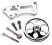 Chevrolet Parts -  Power Steering Bracket and Pulley, Billet Aluminum - Short Water Pump