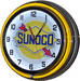  Parts -  Clock-Yellow Neon Sunoco Gas