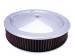  Parts -  Air Cleaner, Stainless 14" X 3" Muscle Car Style - Washable Element and Flat Base