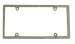  Parts -  License Plate Frame - Chromed Aluminum Without Light
