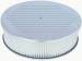  Parts -  Air Cleaner, Polished Aluminum 14" X 4" Round  -Ball Milled, Paper Element and Recessed Base