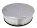  Parts -  Air Cleaner, Polished Aluminum 14" X 4" Round  -Ball Milled, Paper Element and Dominator Base