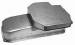 Chevrolet Parts -  Oil Pan, 1955-79 Small Block Chevy 283-350 Champion Style Unplated  - Driver Side Dipstick (7 Qts)