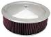  Parts -  Air Cleaner, Chrome 14" X 4" Muscle Car Style  -Washable Element and Recessed Base