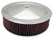  Parts -  Air Cleaner, Chrome 14" X 4" Muscle Car Style -Washable Element and Hi-Lip Base