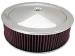  Parts -  Air Cleaner, Stainless Steel 14" X 4" Muscle Car Style  -Washable Element and Hi-Lip Base