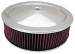  Parts -  Air Cleaner, Stainless Steel 14" X 4" Muscle Car Style -Washable Element and Off-Set Base