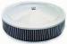  Parts -  Air Cleaner, Chrome 14" X 3" Muscle Car Style  -Washable Element and Hi-Lip Base