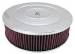  Parts -  Air Cleaner, Chrome 14" X 4" Performance Style  -Washable Element and Recessed Base