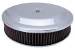  Parts -  Air Cleaner, Chrome 14" X 3" Race Car Style  -Washable Element and Off-Set Base