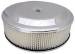  Parts -  Air Cleaner, Chrome 14" X 4" Race Car Style  -Paper Element and Hi-Lip Base