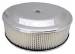  Parts -  Air Cleaner, Chrome 14" X 4" Race Car Style  -Paper Element and Off-Set Base