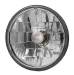 Chevrolet Parts -  Headlight, Clear Glass With Diamond Cut Reflector 12v 5-3/4 inch (Adjure)