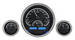 Chevrolet Parts -  Dakota Digital - VHX Universal 3 Round Gauge System With Chrome Bezel Alloy Style Face - Blue Backlight