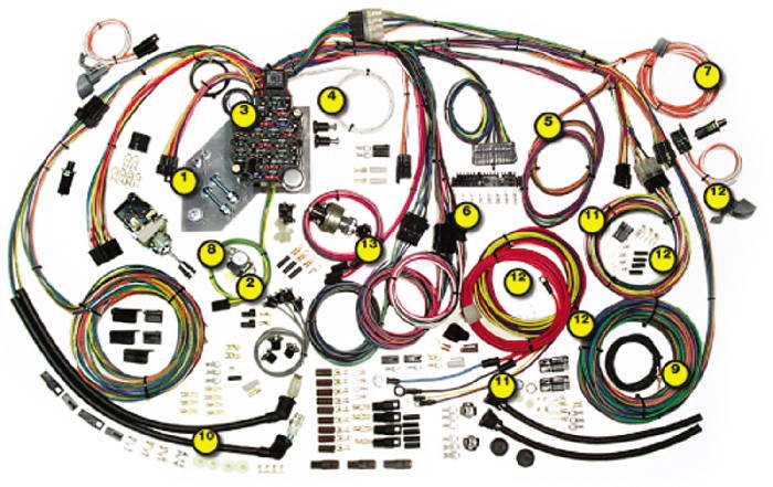 Detail: Street Rod Parts » Chevrolet Wiring Harness - Street Rod, Truck