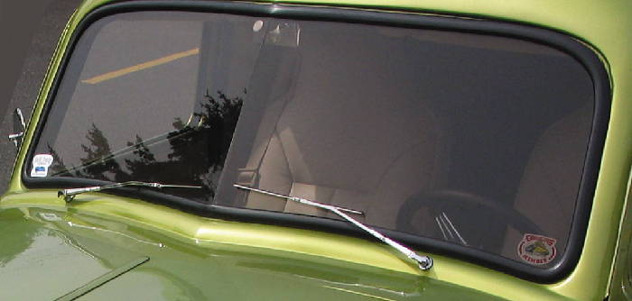 1940-1942 1946 1947 Ford Pickup and Panel Windshield Glass 2 Piece Green Tint
