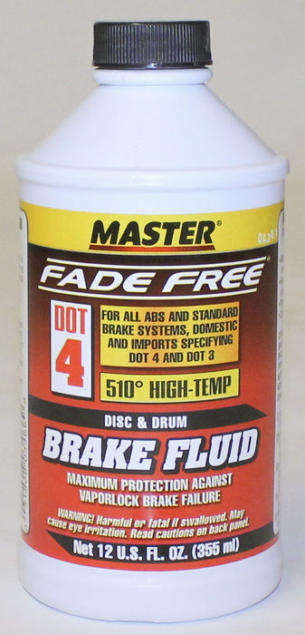 DOT 4 Brake Fluid - 12 U.S. Fluid OZ.