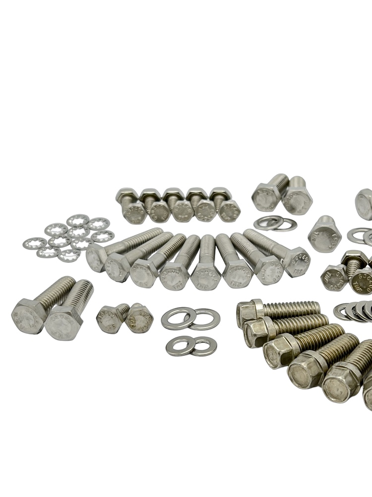 Street Rod Parts » Engine Bolt Kit Chevy Vortec 350 With Headers
