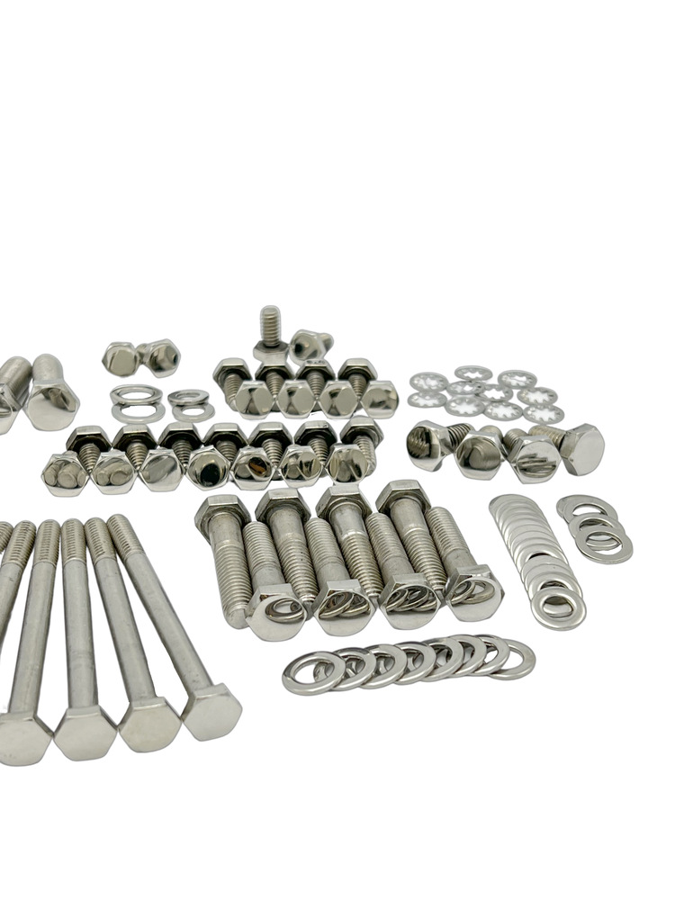 Street Rod Parts » Engine Bolt Kit Chevy Vortec 350 With Headers