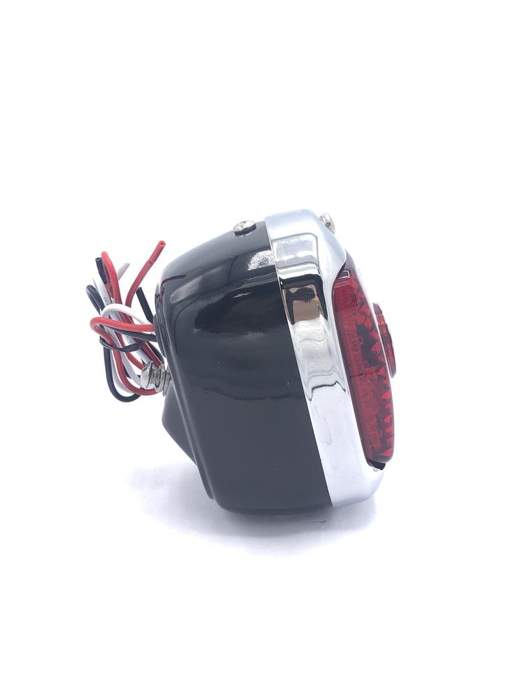 Street Rod Parts » Led Blue Dot Tail Light Assembly. Right Side With Black Housing 12 Vol