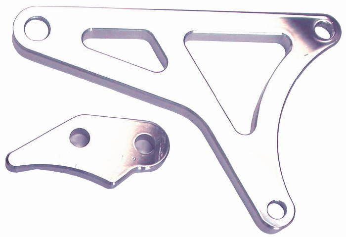 Chrome Alternator Bracket Set For Small Block Ford 289/302 – Fits 1965-1973 Engines (V-Belt)