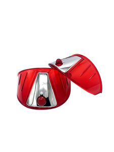 Headlight Visor - 7", Red Acrylic Photo Main