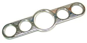 Dash Panel Universal - Billet Aluminum, Polished - 5 Gauge 3-3/8" Speedo Photo Main