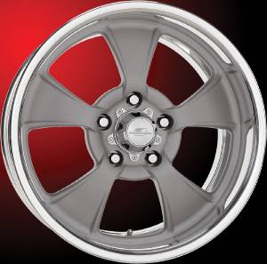 Wheels, Billet Aluminum  - Dyno Series. Soft Lip, Grey Powder Coat Photo Main
