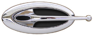 Door Handles, Chrome Elliptical With Inserts -Arm Lever (Paul Atkins Signature Series) Photo Main