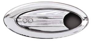 Door Handles. Chrome Elliptical With Inserts -Crescent Lever (Paul Atkins Signature Series) Photo Main