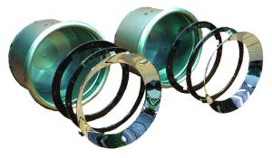 Headlight, Frenched Set - Chrome For 7" Lights. 40'S-50'S Cars And Trucks Weld In Photo Main