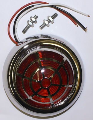 Tail Light, LED -50s Pontiac Style Flush Mount -With Spider Style Overlay 12 Volt Photo Main