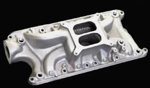 Intake Manifold - Satin Typhoon, Ford SB Photo Main