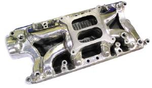 Intake Manifold - Polished Crosswind, Ford SB Photo Main