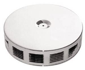 Air Cleaner, Louvered Chrome, 14" X 3" -Paper Element & Flat Base Photo Main