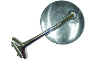 Exterior Rear View Mirror, -Peep. Chrome 4" Dia Head, 5" Arm Length. Fits Left Or Right Side Photo Main
