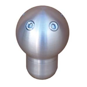 Shifter Knob Billet -Brushed Aluminum #1351 Ball With Exposed Allen Heads Photo Main