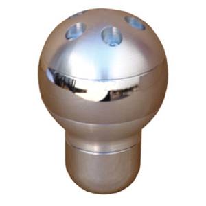 Shifter Knob Billet -Polished/ Brushed Aluminum #1360 Ball With 5 Exposed Allen Heads Photo Main