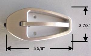 Door Handles, Interior -Large, Satin Finish Billet Photo Main