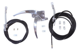 Car Hood and Trunk Release Handle and Cable -Polished Billet Photo Main