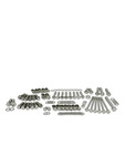 Chevrolet Parts -  Chevrolet Engine Bolt Kit - Chevy Vortec 350 Small Block With Headers And Aluminum Valve Covers - Hex Bolts, Polished Stainless With Bowtie